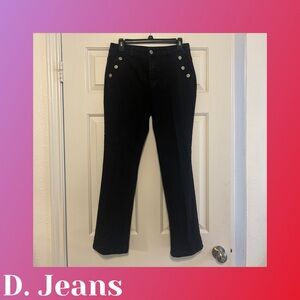 D. Jeans Women's Boot Cut Black Jeans